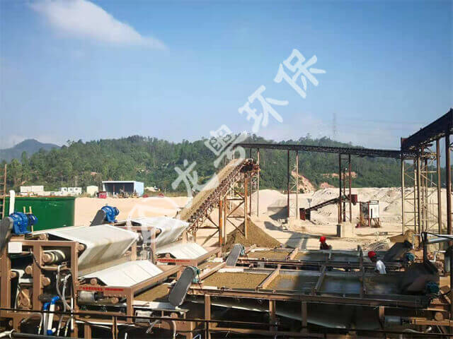 廣東惠州冠良沙場(chǎng)時(shí)產(chǎn)200T砂石骨料線(xiàn)污水解決方案