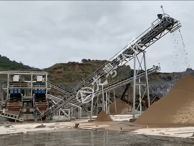 廣東清遠(yuǎn)沙場洗沙泥漿脫水案例