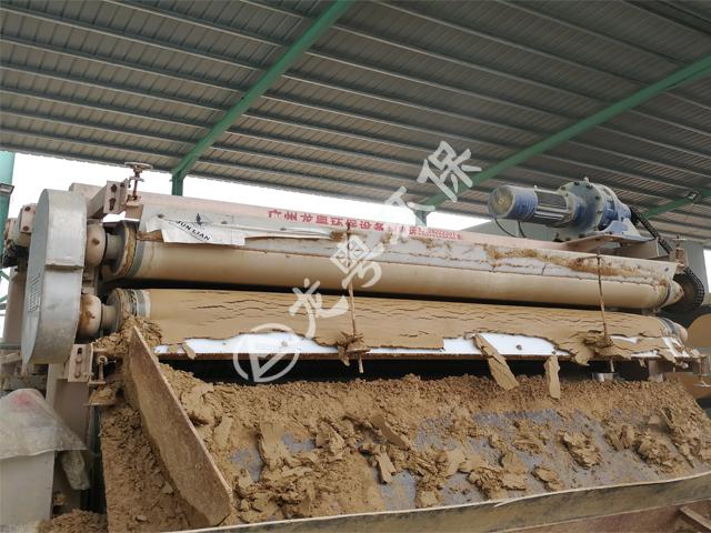 茂名砂場洗沙泥漿脫水案例