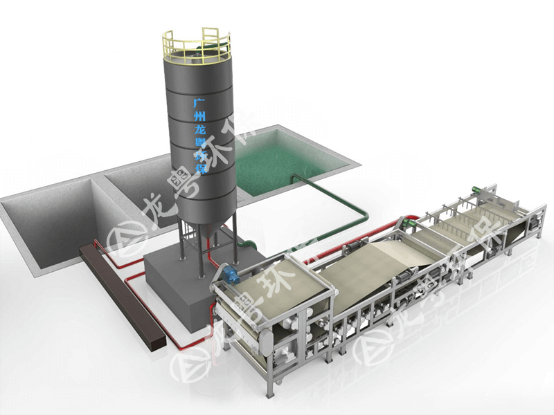 河道淤泥脫水3D布局